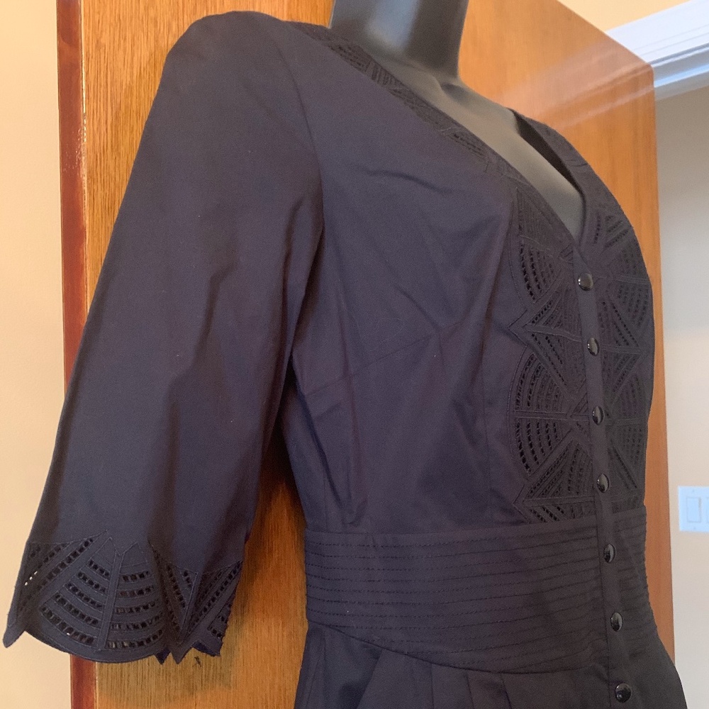 Catherine Malandrino Black Stretch Dress Size 10